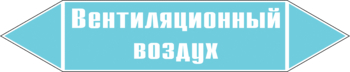 Маркировка трубопровода "вентиляционный воздух" (пленка, 252х52 мм) - Маркировка трубопроводов - Маркировки трубопроводов "ВОЗДУХ" - ohrana.inoy.org